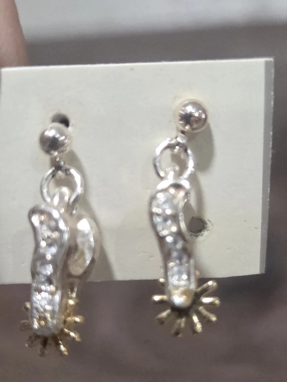 **Cowgirl Bling Spur Earrings**